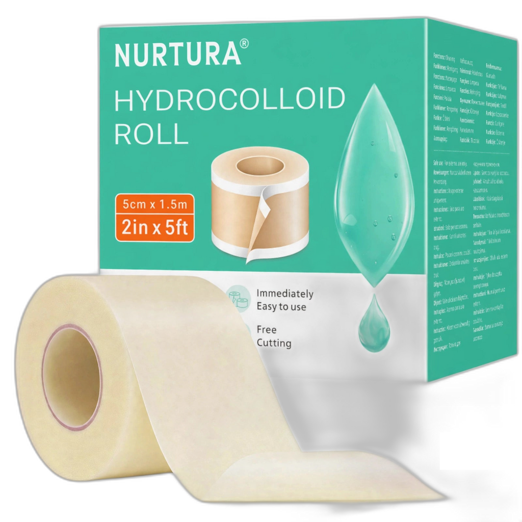 Nurtura Hydrocolloid Roll — box and roll