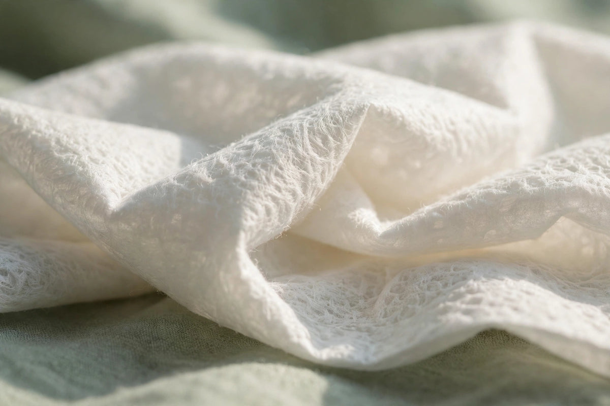 Nurtura Disposable Face Towels — close-up towel texture