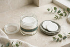 Nurtura toner pads jar opened showing white pads inside